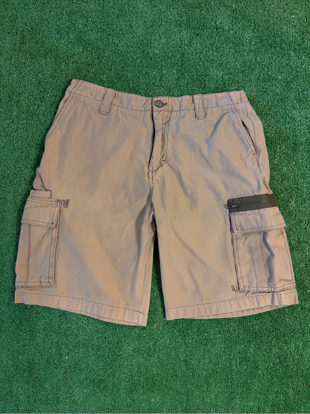 Y2K JNCO Tan Cargo Shorts